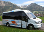 Unser Reisebus mit 20 Sitzplätzen